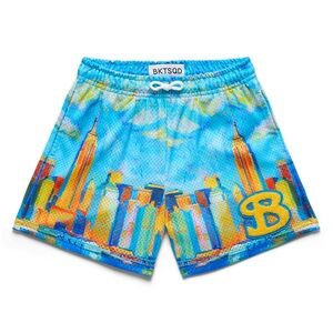 Bucketsquad New York Skyline Basketball Shorts Youth XL (11/12)